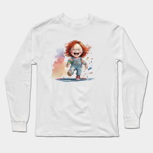 Cute Horror Icon Chucky Long Sleeve T-Shirt